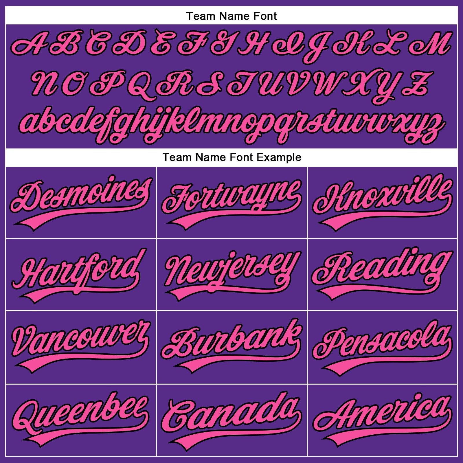 Custom Purple Black Pinstripe Pink Authentic Baseball Jersey