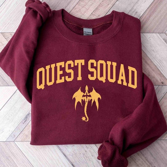 Quest Squad , Fourth Wing , Onyx Storm Book Inspired Tee, Fantasy Reader Gift, Basgiath War College, Dragon Rider Tee...