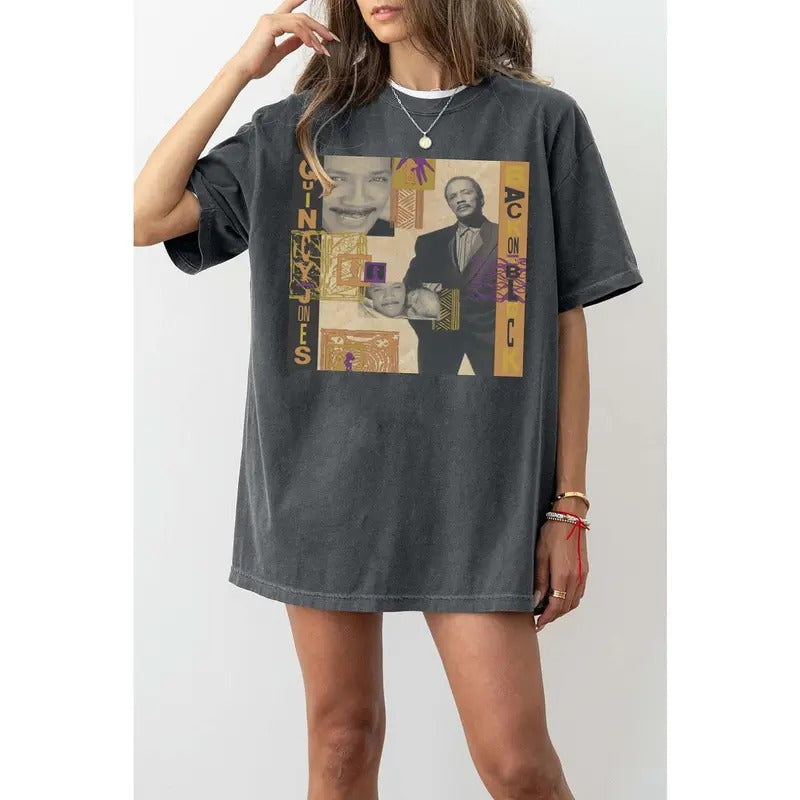 Quncy J0nes Back on the Bl0ck Tee, unisex cotton Shirt Hoodie, Sweatshirt | WearSparks.com