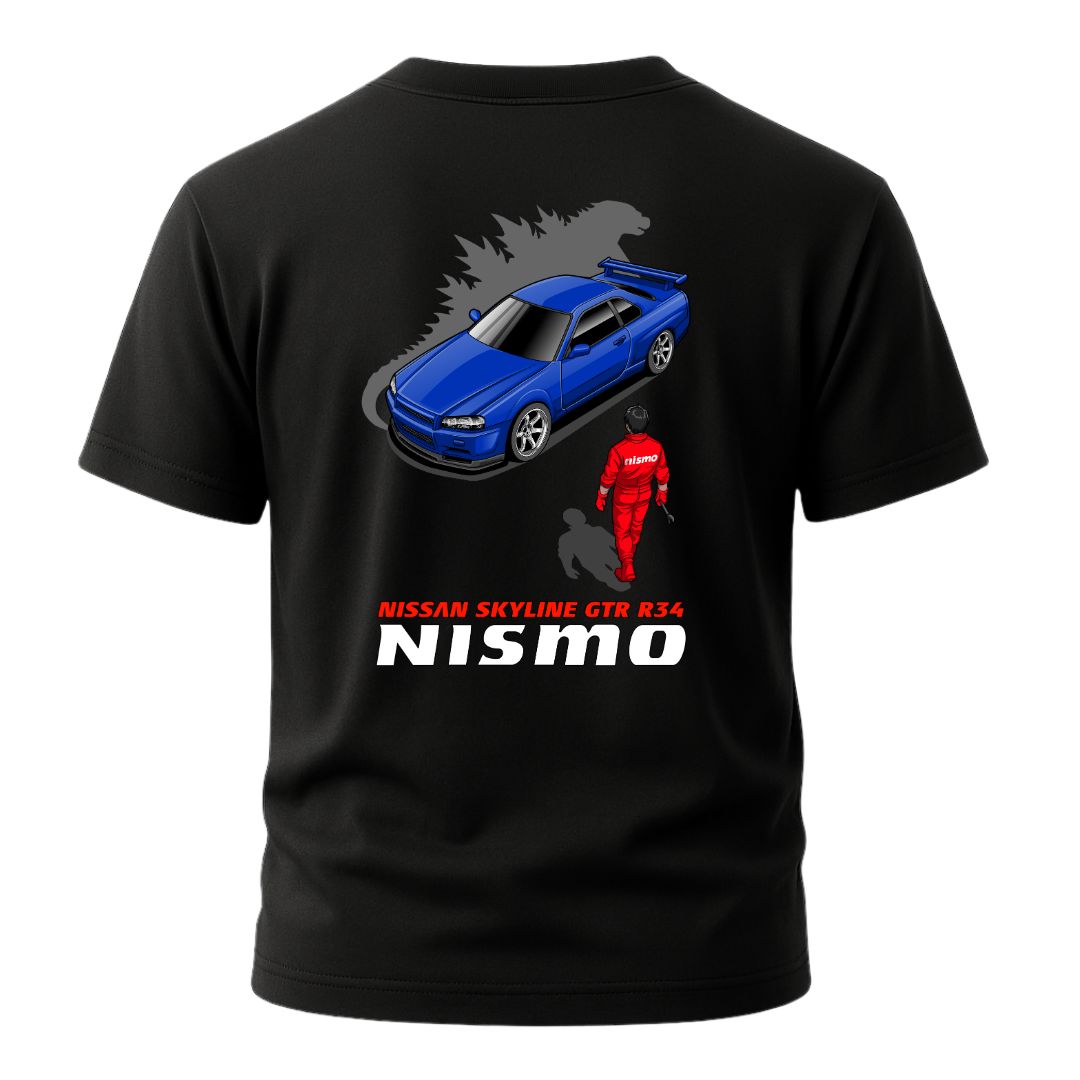 Nissan GT-R R34 “Godzilla Shadow” T-Shirt Hoodie, Sweatshirt | WearSparks.com (Image 1)