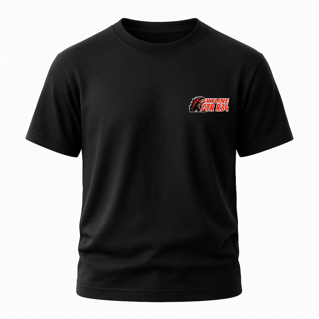 Nissan GT-R R34 “Godzilla Shadow” T-Shirt Hoodie, Sweatshirt | WearSparks.com (Image 4)