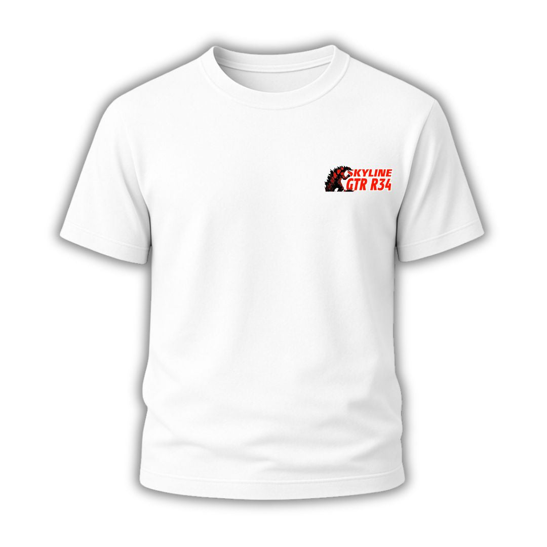 Nissan GT-R R34 “Godzilla Shadow” T-Shirt Hoodie, Sweatshirt | WearSparks.com (Image 3)