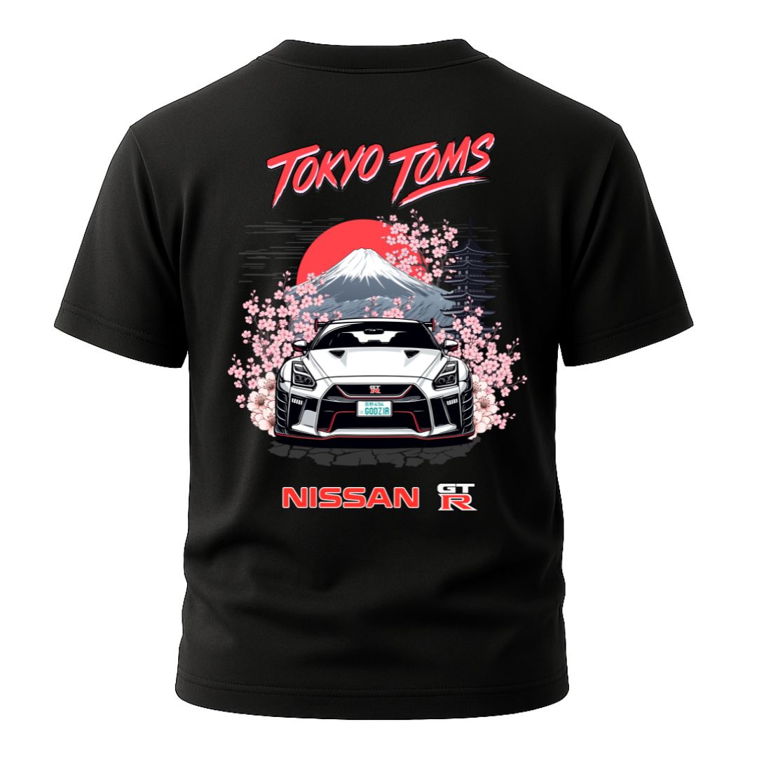 Nissan GT-R R35 Front End “Mount Fuji” T-Shirt Hoodie, Sweatshirt | WearSparks.com (Image 2)