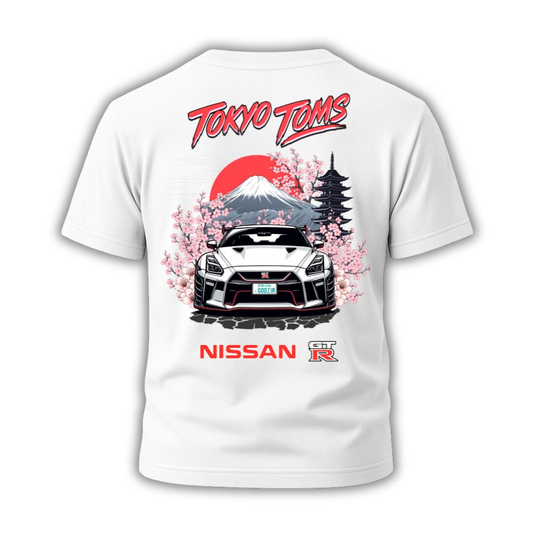 Nissan GT-R R35 Front End “Mount Fuji” T-Shirt Hoodie, Sweatshirt | WearSparks.com (Image 1)