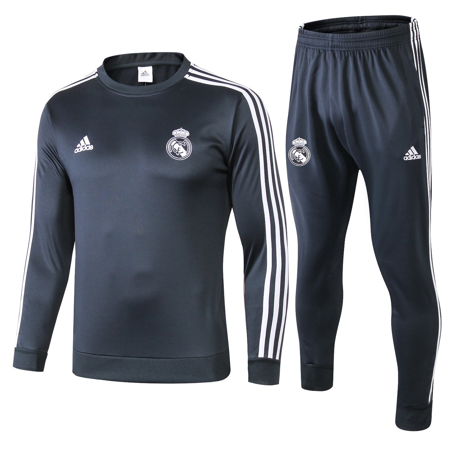 REAL MADRID ONECK DARK GREY 1819 Crew Neck Real Madrid