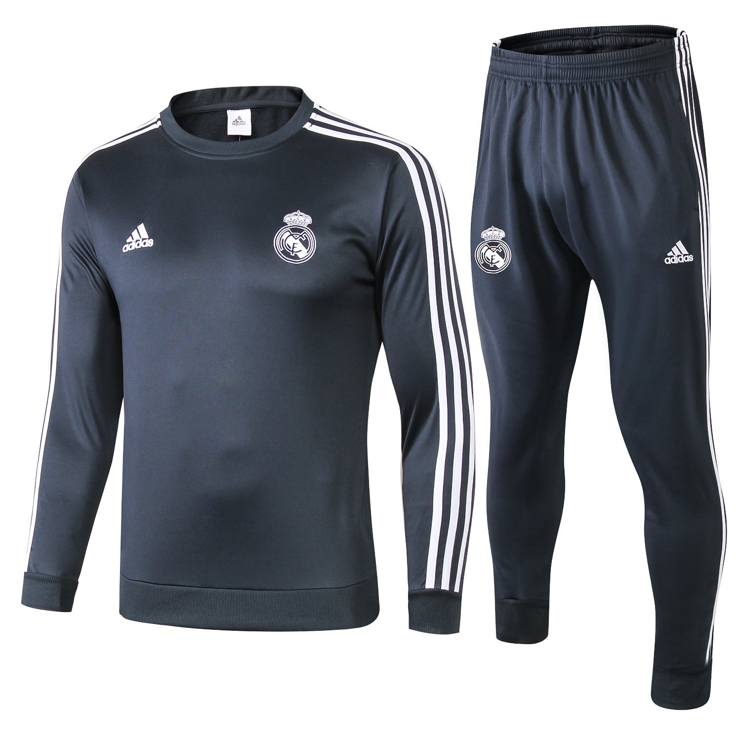 REAL MADRID ONECK DARK GREY 1819 Crew Neck Real Madrid
