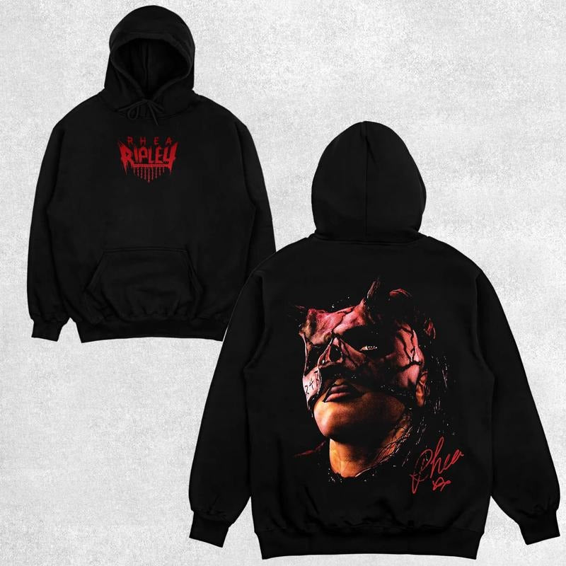 RHEA RIPLEY NEW V3 HOODIE-SWEATSHIRT-TEE , Wrestling Tee, Wrestling Graphic Tee, Wrestler Shirt, Sports Shirt, Vintage...
