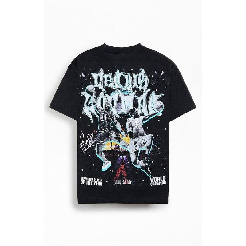 RODMAN BRAND Men's Rockstar Rhinestone T-Shirt - Multicolor Hoodie, Sweatshirt | WearSparks.com