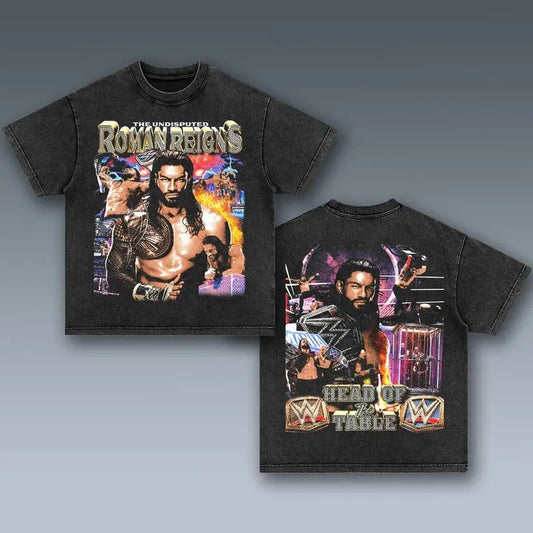ROMAN REIGNS Wrestling Graphic Tee, Sports T-shirt, Athlete Shirt, Wrestling Gift, Fitness Tee Wrestling Graphic Tee,...