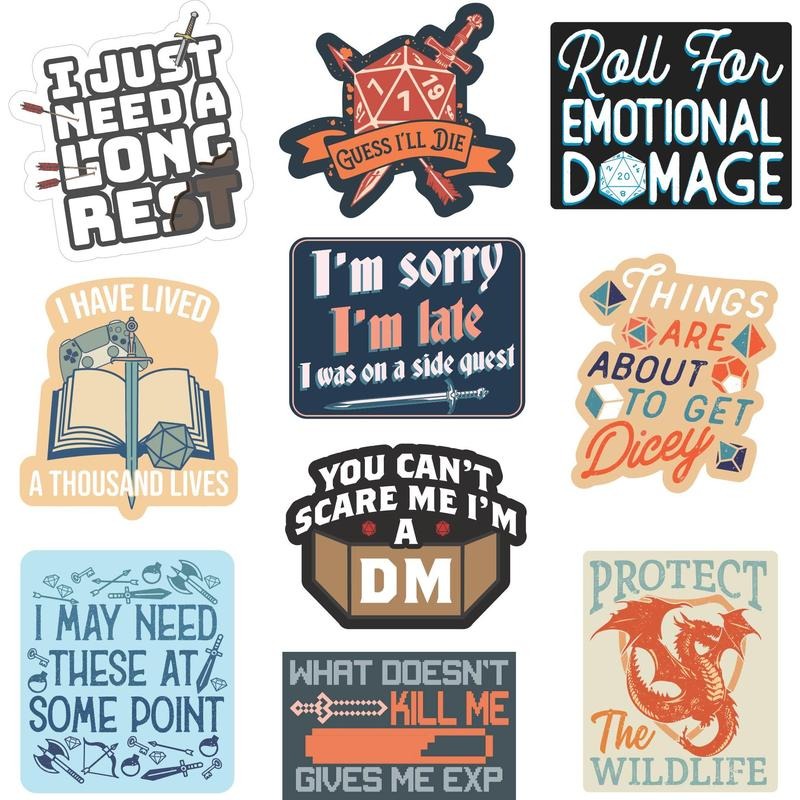 RPG Sticker Extra Large Stickers for Adults Funny Adhesives with Memes Funny Sarcastic  Multi T-Shirts, Hoodie, Sweatshirt