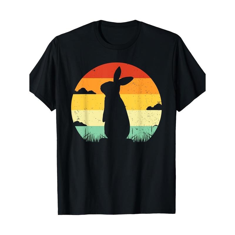 Rabbit Retro Vintage 80s Style Bunny Lover 100% CottonT-Shirt made in usa Hoodie, Sweatshirt | WearSparks.com