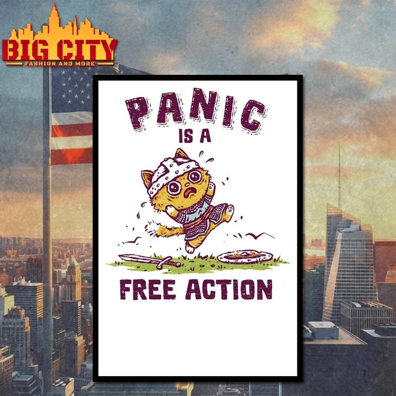 Racoon Panic Is A Free Action shirt