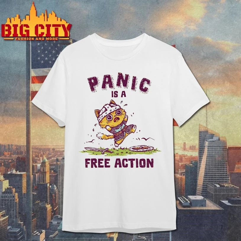 Racoon Panic Is A Free Action shirt