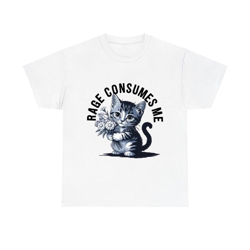 Rage Consumes Me Funny Kitty Unisex T-shirt Hoodie, Sweatshirt | WearSparks.com