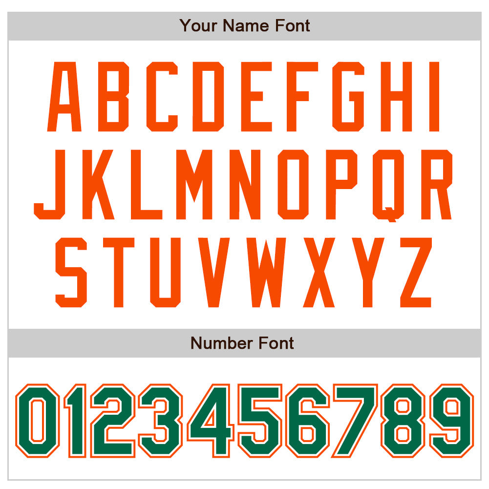 Custom White Kelly Green-Orange Authentic Raglan Sleeves Baseball Jersey