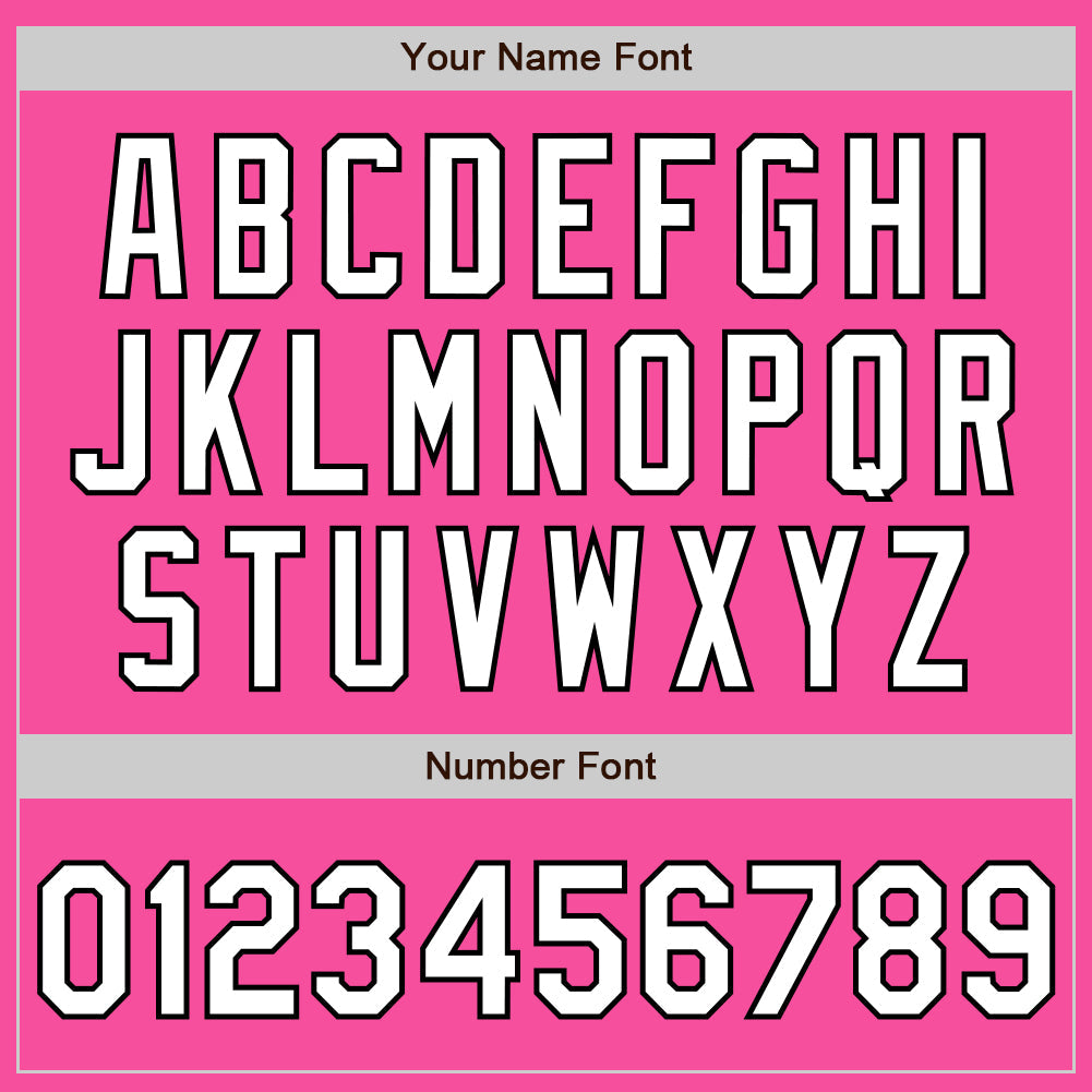 Custom Pink White-Black Authentic Raglan Sleeves Baseball Jersey