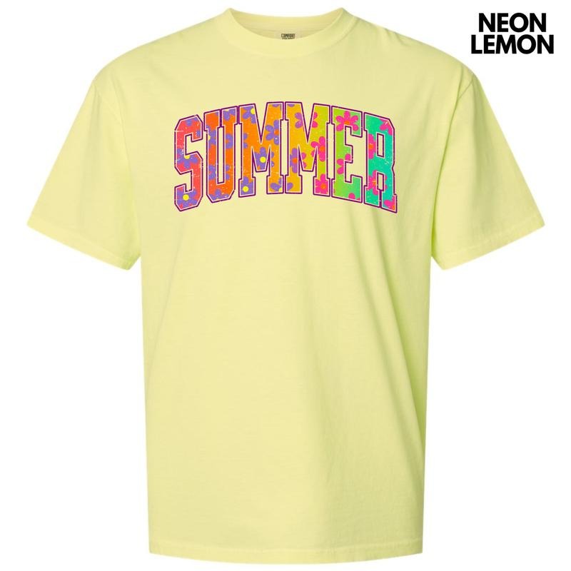 Rainbow Flower Summer Comfort Colors T-Shirt 'NLB' Hoodie, Sweatshirt | WearSparks.com