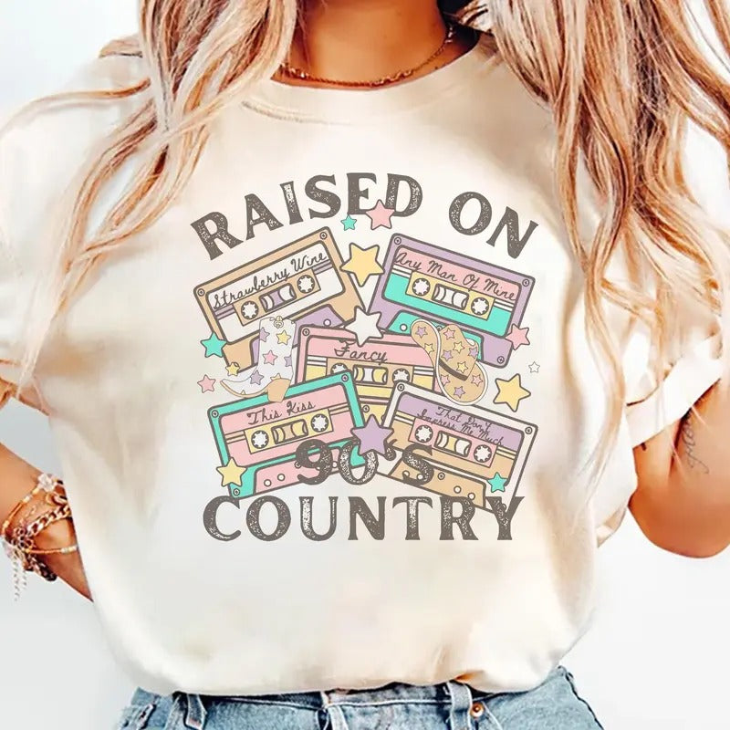 Raised On 90's Country Cowboy Shirt, Sweatshirt, Hoodie | WearSparks.com