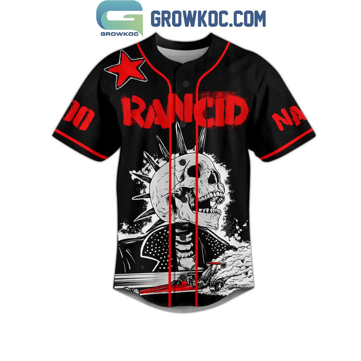 Rancid And Out Come The Wolves Fan Personalized Baseball Jersey