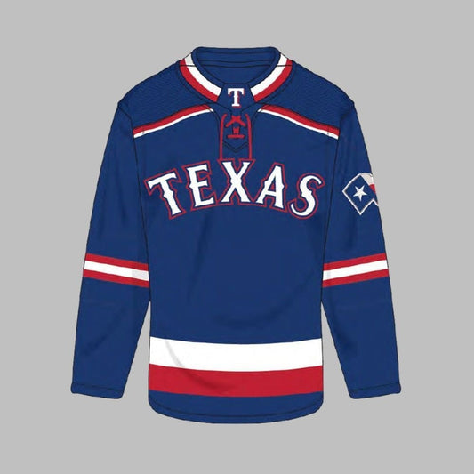 Rangers Texas Rangers Hockey Jersey Giveaway 2025 - Grishko.com T-Shirts, Hoodie, Sweatshirt | WearSparks.com (Image 1)
