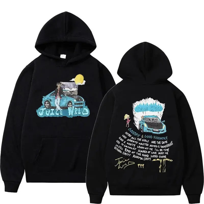 Rapper Juice Wrld Music Album Hoodie, Juice Wrld Hoodie, Men Hip Hop Retro Sweatshirt Unisex Fashion Oversized Hoodie...