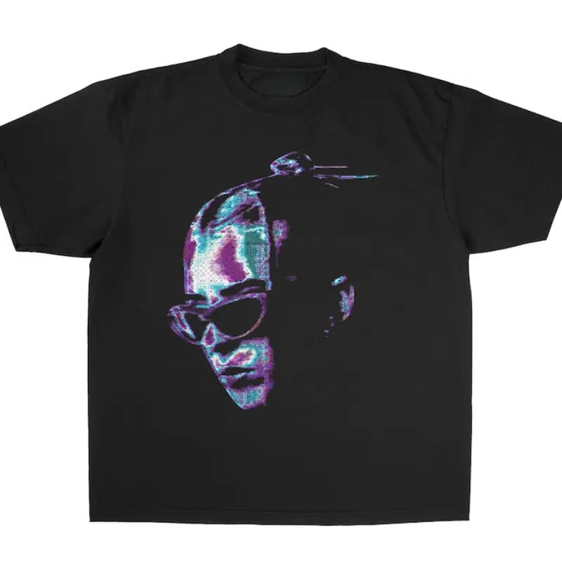 Rapper Print, Casual Streetwear Tee for Men and Women, Unisex Cotton Top, Hip Hop Music Shirt, Retro Rap Design, A...
