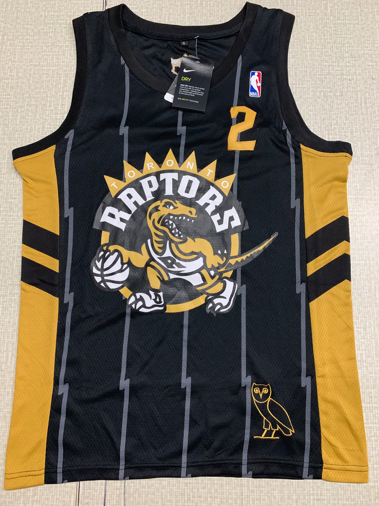 Raptors 2# Black XOVO Jersey Style 2