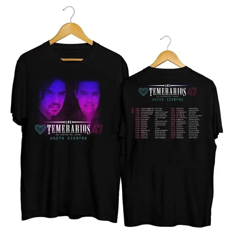 Rare Los Temerarios Band Tour Shirt Double Side Gift For Fans Shirt Hoodie, Sweatshirt | WearSparks.com