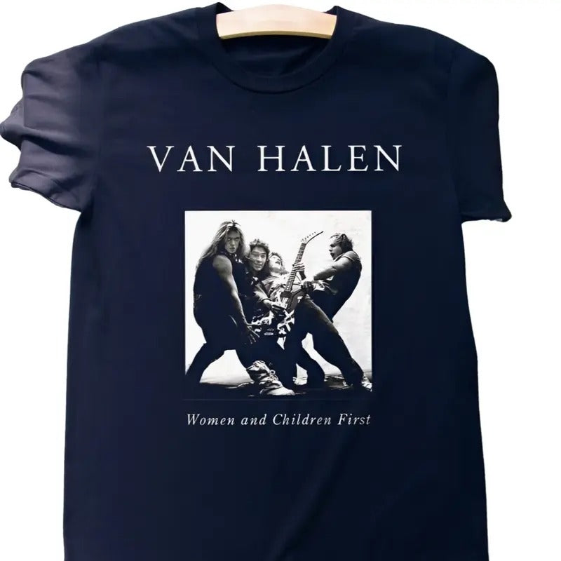 Rare Van Halen - Women and Children First Rock Black T-Shirt S-3XL Hoodie, Sweatshirt | WearSparks.com
