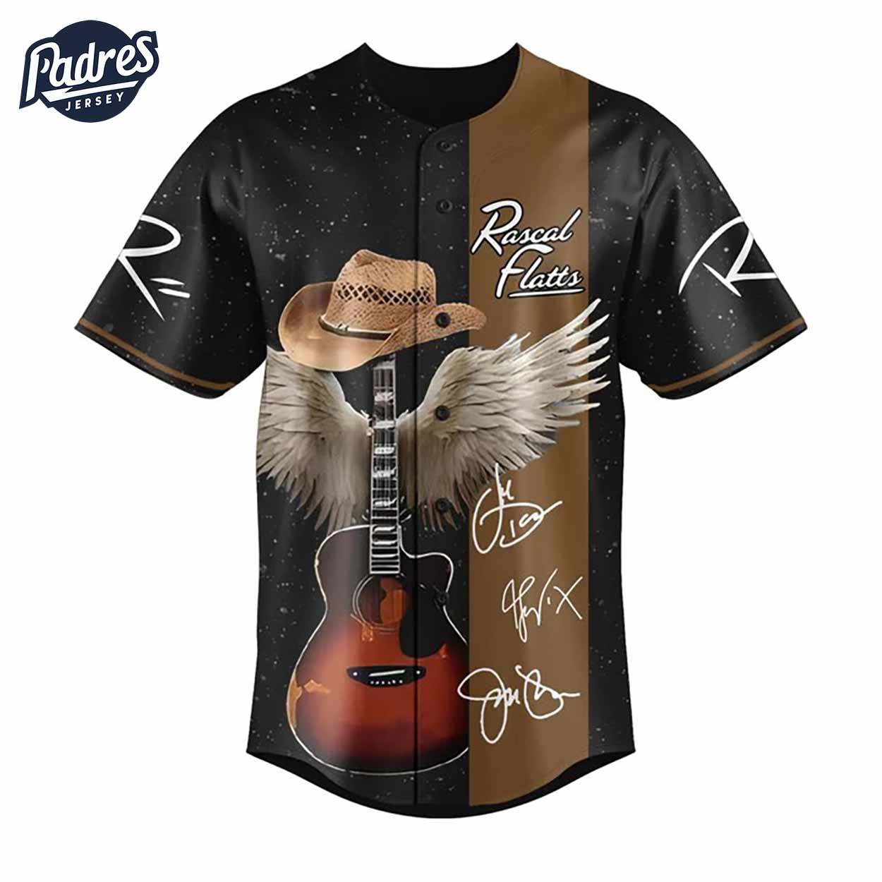 Rascal Flatts Celebrate 25 Years Life Is A Highway Tour Baseball Jersey - Padres Jersey Oasis: Elevate Your... (Image 4)