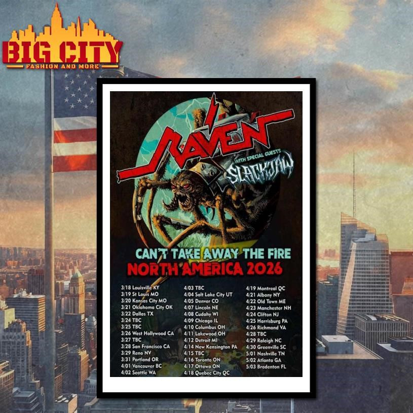 Raven North America Tour 2026 Poster Shirt