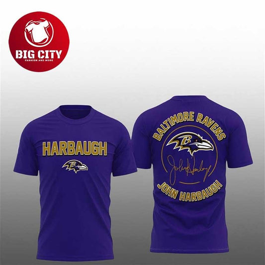 Ravens Thank you Coach Harbaugh Two Sided Shirt