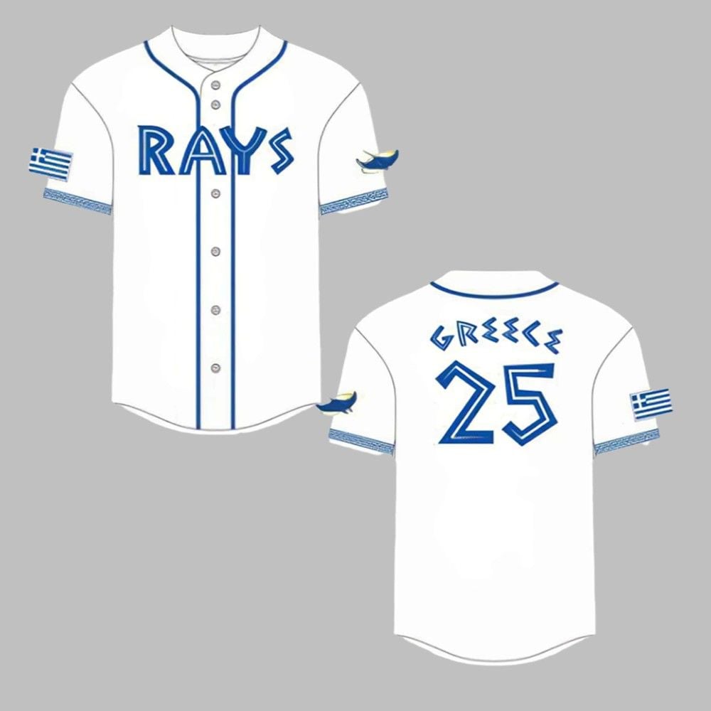 Rays Greek Heritage Day Jersey 2025 Giveaway - Grishko.com T-Shirts, Hoodie, Sweatshirt | WearSparks.com (Image 1)