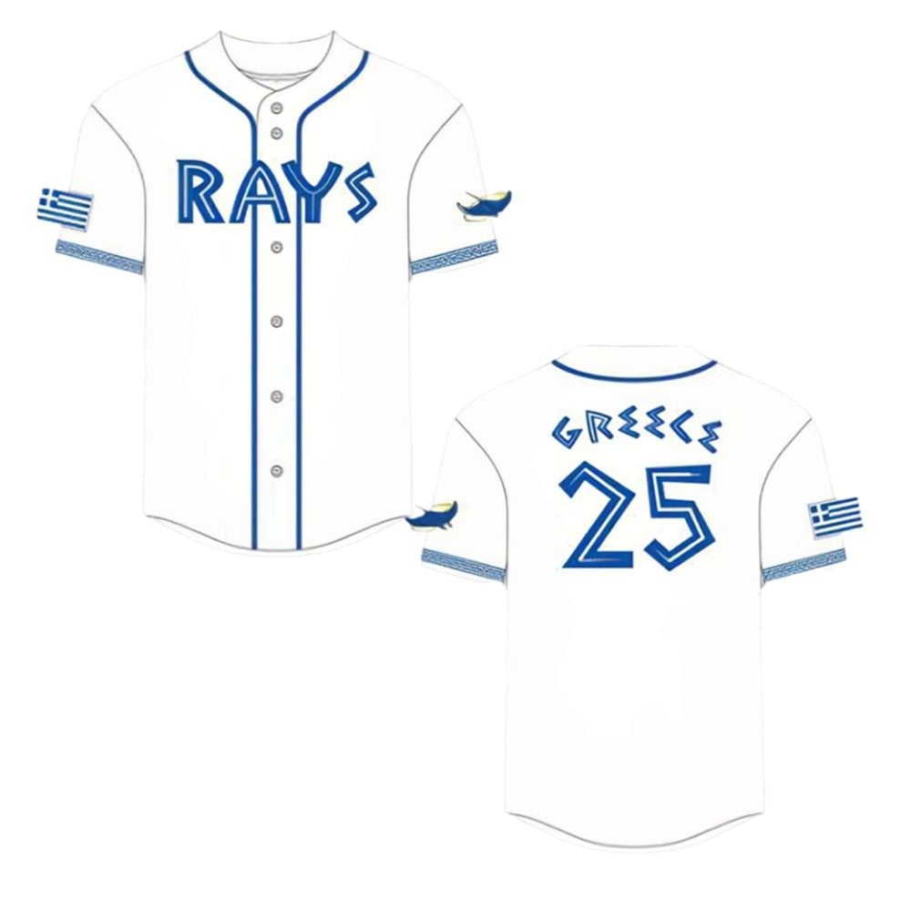 Rays Greek Heritage Day Jersey 2025 Giveaway - Grishko.com T-Shirts, Hoodie, Sweatshirt | WearSparks.com (Image 2)