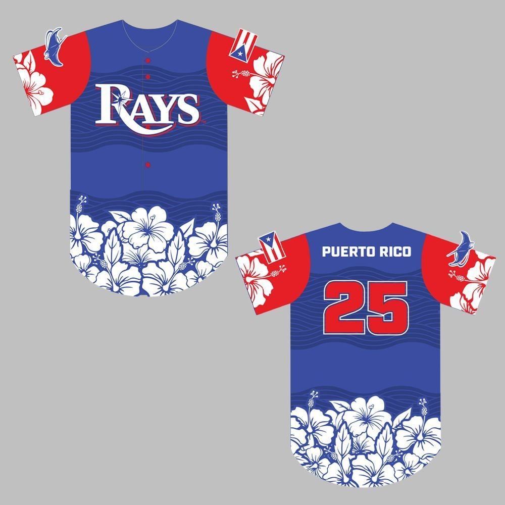 Rays Puerto Rican Heritage Jersey 2025 Giveaway - Grishko.com T-Shirts, Hoodie, Sweatshirt | WearSparks.com (Image 1)