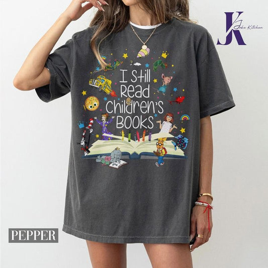 Read Children's Books Characters Polaroid Teacher Shirt, Elephant Piggie Pigeon Shirt, Reading Shirt, Librarian Shirt,...