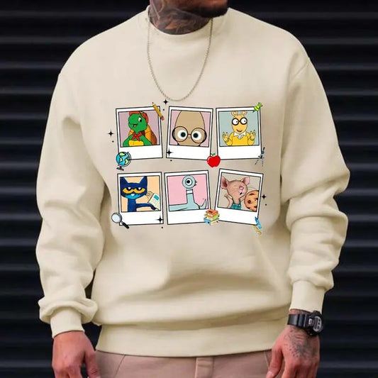 Read Children's Books Characters Polaroid Teacher Shirt, Elephant Piggie Pigeon Shirt, Reading Shirt, Librarian Shirt,...