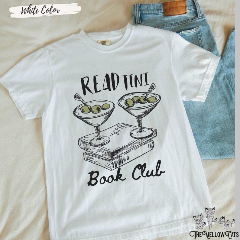 Read Tini Book club tee Book girlie funny cocktail shirt Martini shirt Hot girls read books smut bookish clothing preppy...