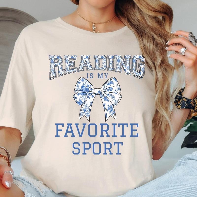 Reading Is My Favorite Sport Tee, Book Week Teacher Shirt, School Librarian Shirt, Book Lover, Reading Teacher Shirt,...
