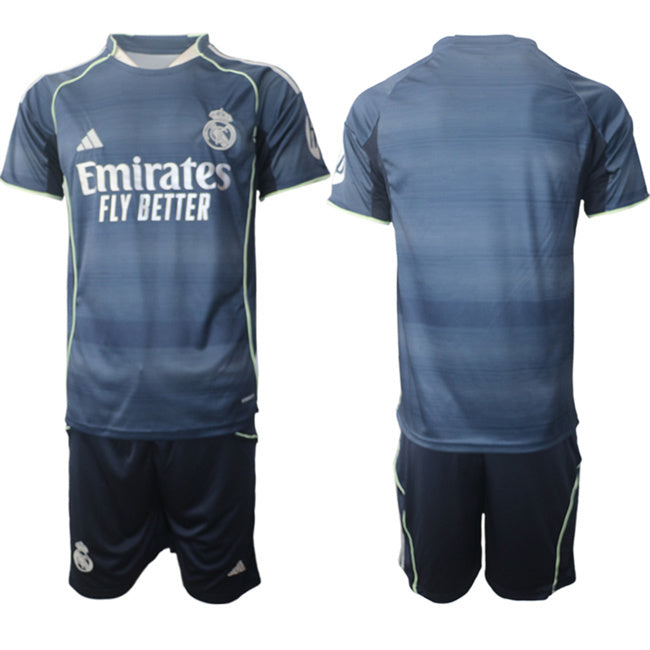Real Madrid Custom 2025 26 Navy Away Soccer Jersey Suit