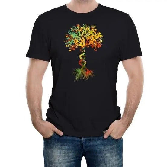Reality Glitch Tree of Life Mens T-Shirt DNA Biology Science Nature Made in USA Hoodie, Sweatshirt | WearSparks.com