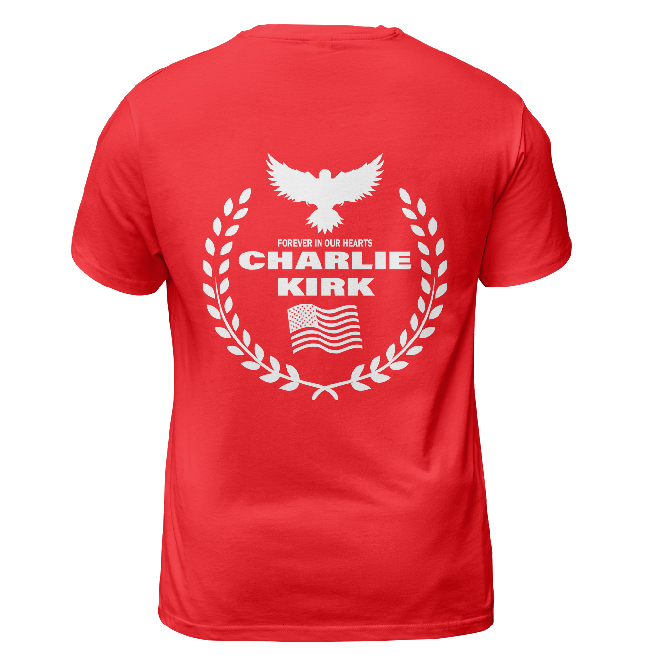 Freedom Charlie Kirk Forever In Our Hearts T Shirt - G Hoodie, Sweatshirt | WearSparks.com (Image 4)
