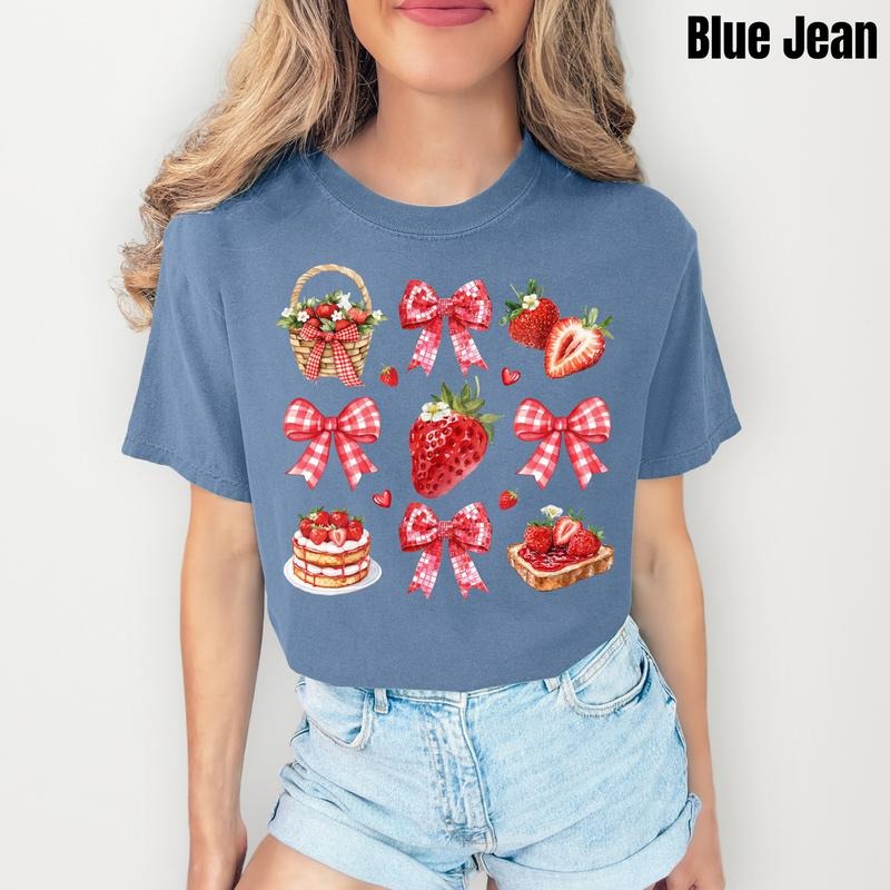 Red Berry Bow Collage Comfort Colors T-Shirt 'NLB' Hoodie, Sweatshirt | WearSparks.com