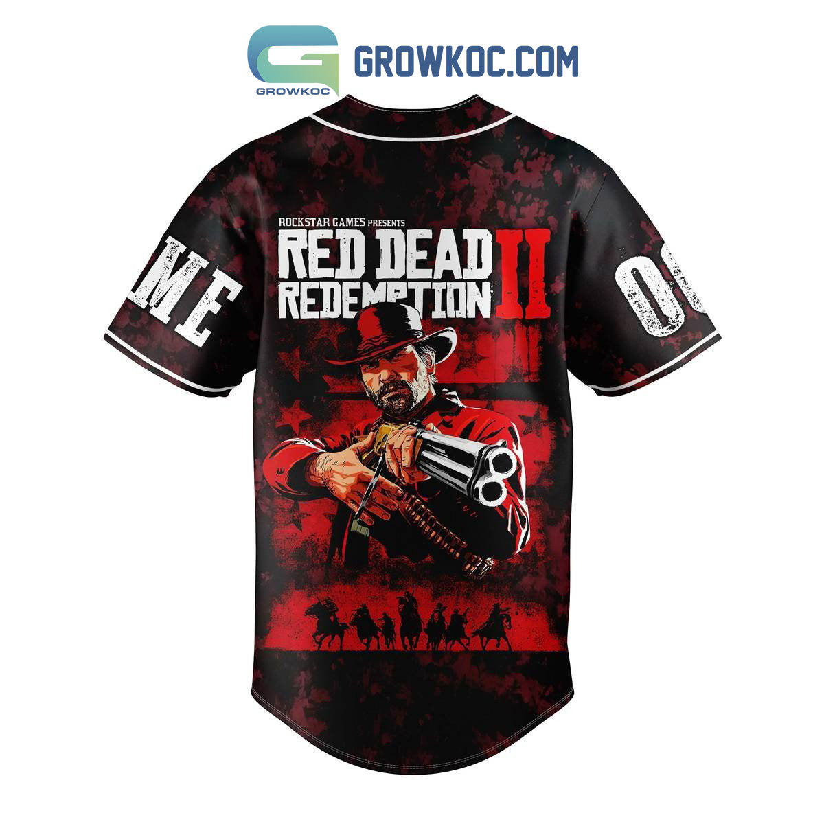 Red Dead Redemption II Morgan & Marston Personalized Baseball Jersey