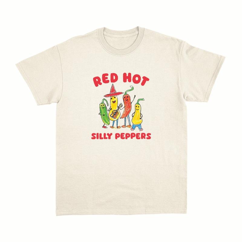 Red Hot Silly Peppers T-Shirt, Trending Unisex Tee Shirt, Unique Shirt Gift, Cute Chilli Music Band Tee Hoodie, Sweatshirt