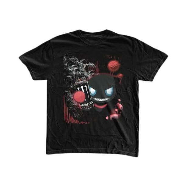 Red Monster T-Shirt, Shadow Chao T-Shirt, Sonic Adventure Shirt, Unisex Funny Shirt, Gothic Grunge Y2k Affliction Clothes...
