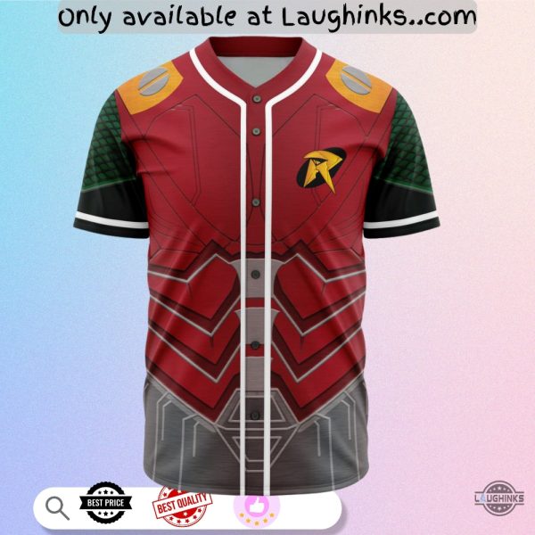 Red Robin Cosplay Baseball Jersey Shirt