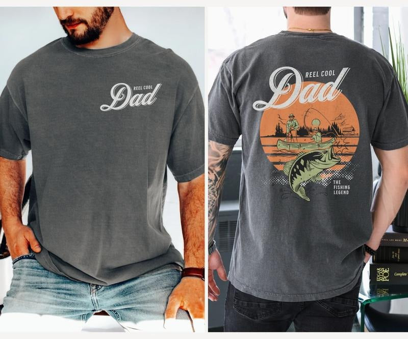 Reel Cool Dad T-Shirt, Cool Dad Fishing Sweatshirt, Fishing Dad Tee Shirt, Funny Fishing Dad Shirt, The Fishing Legend...