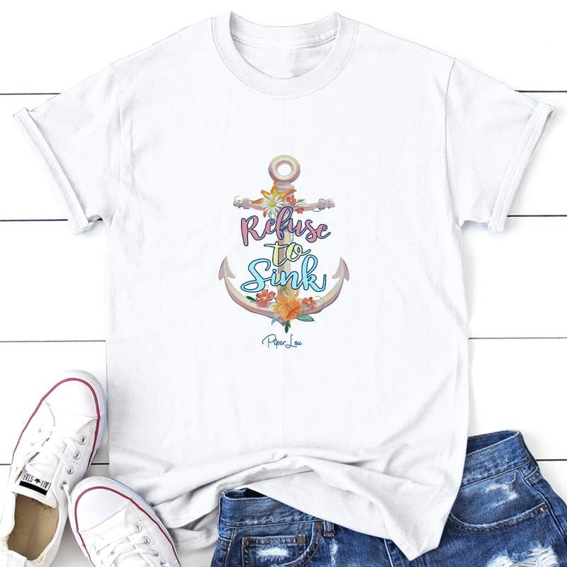 Refuse To Sink Color Tee Collar Cotton Hoodie, Sweatshirt | WearSparks.com