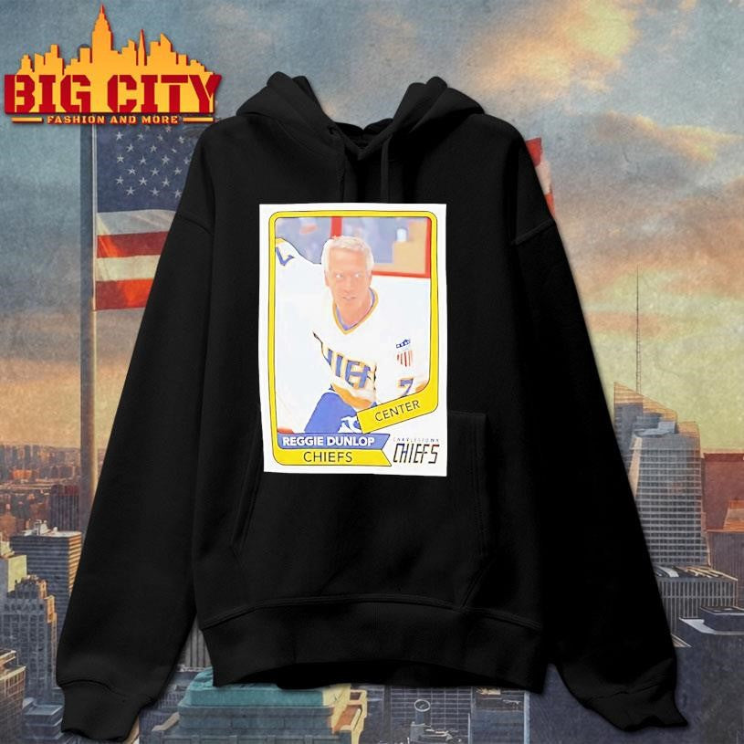 Reggie Dunlop Hockey Card Movie Graphic Shirt